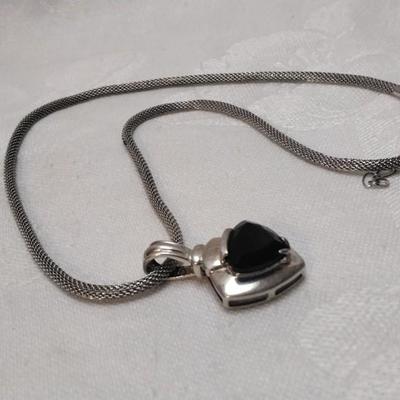 Smokey Topaz 16" Mesh Necklace