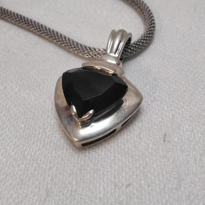 Smokey Topaz 16" Mesh Necklace