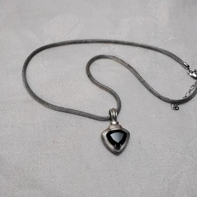Smokey Topaz 16" Mesh Necklace