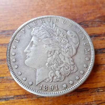 LOT 15 1891-S SILVER DOLLAR