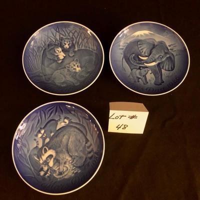 Denmark  Blue Mother's Day Plates