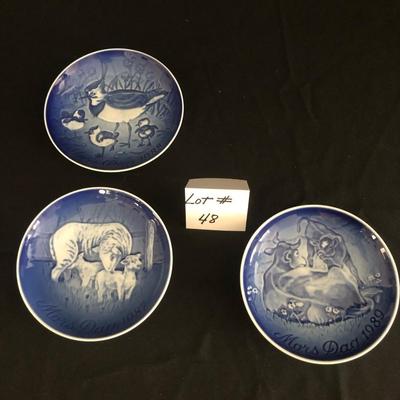 Denmark  Blue Mother's Day Plates