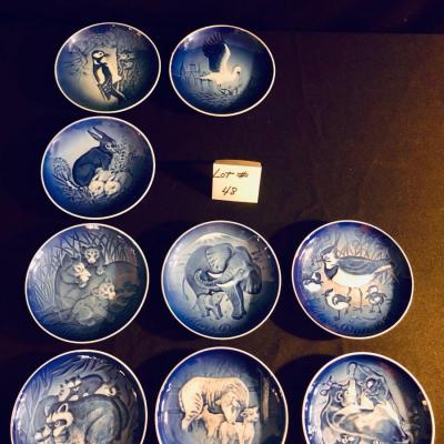Denmark  Blue Mother's Day Plates