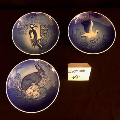 Denmark  Blue Mother's Day Plates