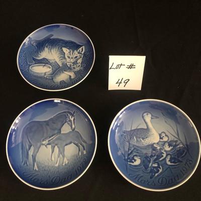 Denmark Blue Mother's Day plates