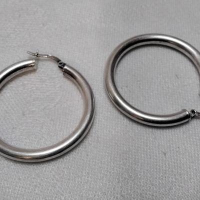 Vintage Hoop 925 Earrings