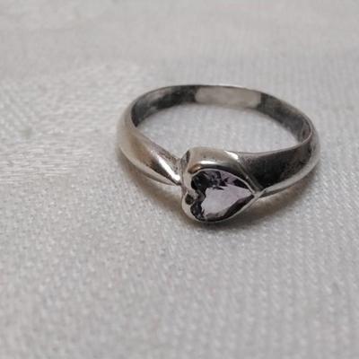Vintage Amethyst 925 Ring Size 7