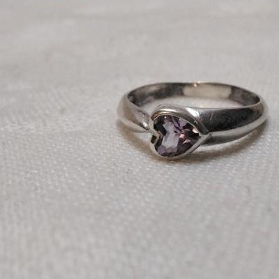 Vintage Amethyst 925 Ring Size 7