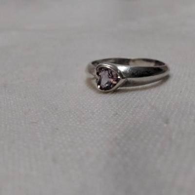 Vintage Amethyst 925 Ring Size 7