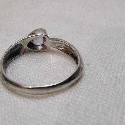 Vintage Amethyst 925 Ring Size 7