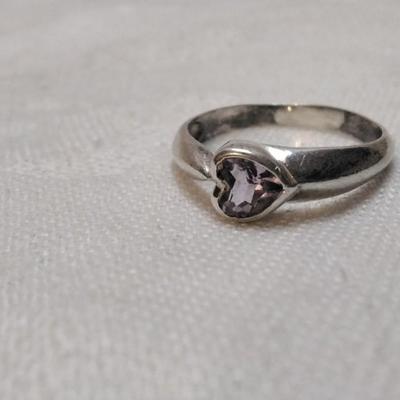 Vintage Amethyst 925 Ring Size 7