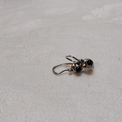 Antique Garnet 925 Earrings