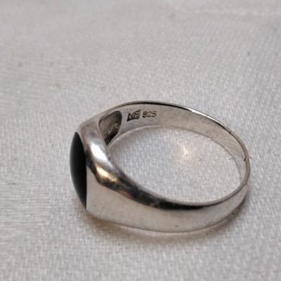 NF Onyx Signet Style 925 Ring Size 7