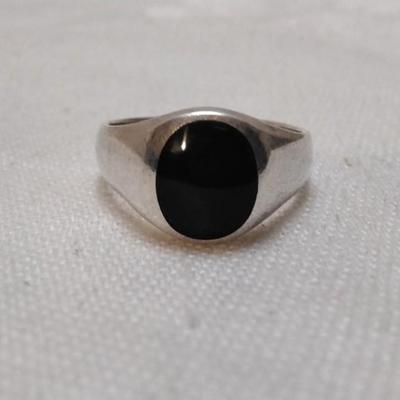 NF Onyx Signet Style 925 Ring Size 7