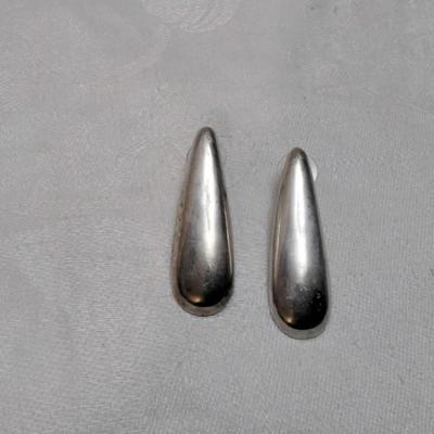 Taxco Silver Modernist Earrings