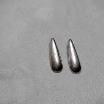 Taxco Silver Modernist Earrings