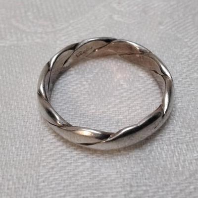 Vintage Braided 925 Ring Size 9.5
