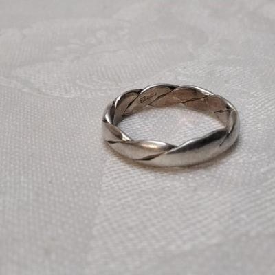 Vintage Braided 925 Ring Size 9.5