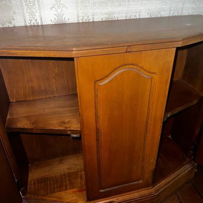 ENTRY TABLE AND MIRROR,  BROYHILL VELVET CHAIRS LOT