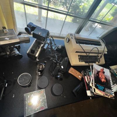 PHOTOGRAPHY EQUIPMENT, COMPUTER GAMES, TYPEWRITER