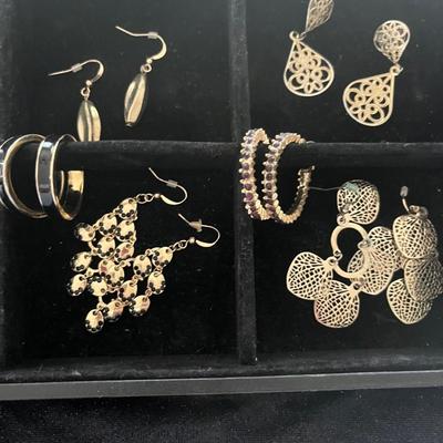 Assorted Gold Costume Pierced Earrings