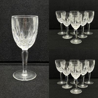 WATERFORD ~ Kildare ~ Twelve (12) Claret Wine Glasses
