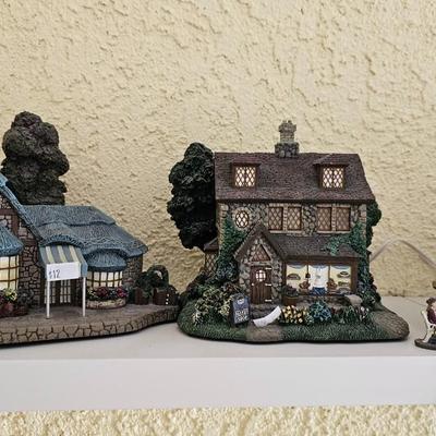 Thomas Kincade Village house set
