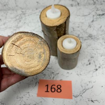Log Candle Holder