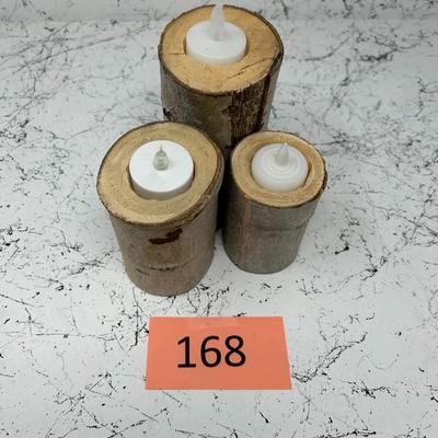 Log Candle Holder