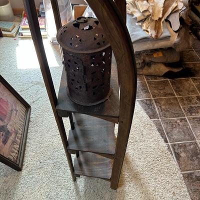 Sled Shelf Unit and Candle Holder