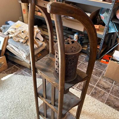 Sled Shelf Unit and Candle Holder
