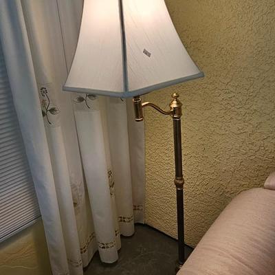 brass floor lamp