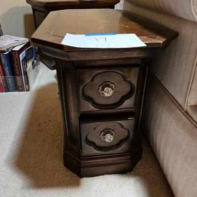 small wooden side table
