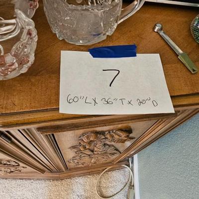 Wood buffet credenza