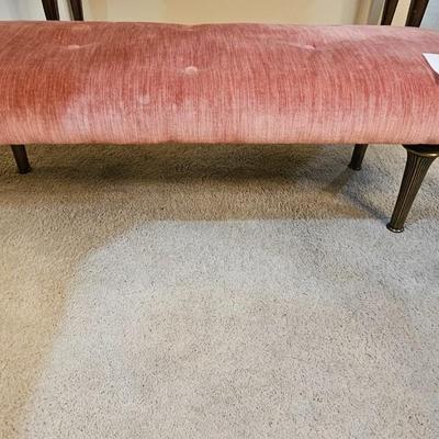 Pink accent bench