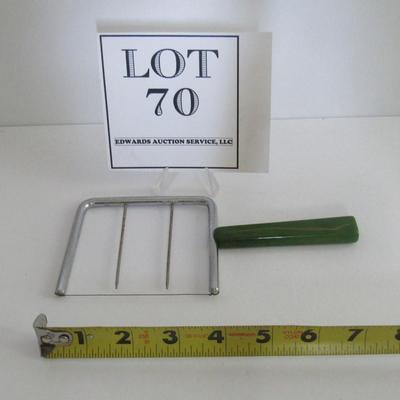 Vintage Sturdy Cheese Slicer With Bakelite Handle