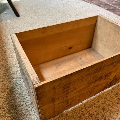 Wooden Crate W/ old Advertisements