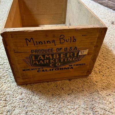 Wooden Crate W/ old Advertisements