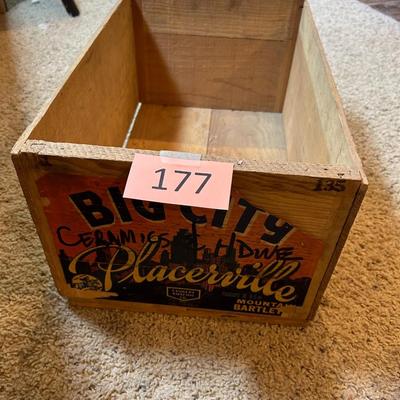 Wooden Crate W/ old Advertisements