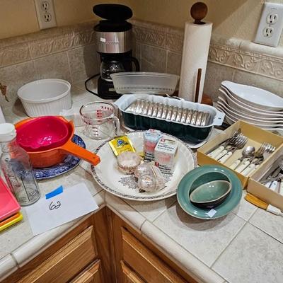 Kitchen dishes, baking stuff