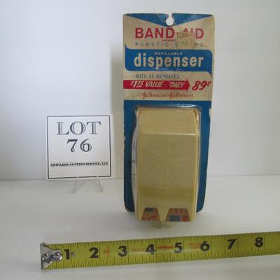 Vintage Band-Aid Dispenser With Band Aids