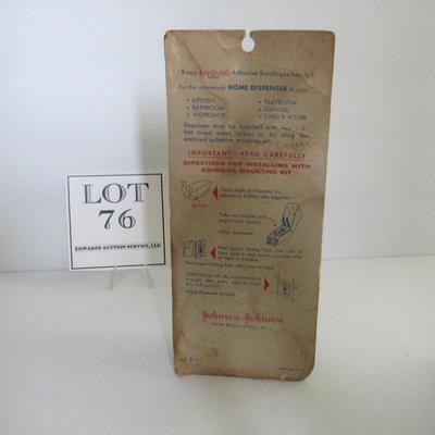 Vintage Band-Aid Dispenser With Band Aids