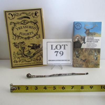 Old Deer Hunting Tag, Wildlife ID Pocket Guide and Treasured Flights Bird Planting Guide and Journal