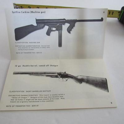 Lot 80:  Interesting Vintage Small Booklet, Firearms Identification for Law Enforcement Officers, 1968