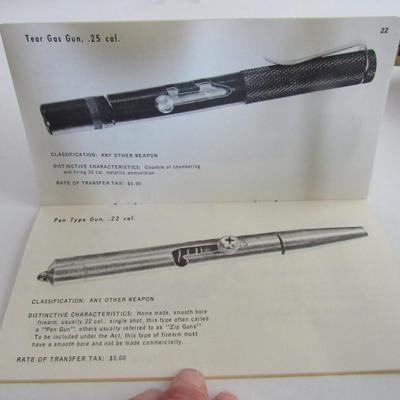 Lot 80:  Interesting Vintage Small Booklet, Firearms Identification for Law Enforcement Officers, 1968