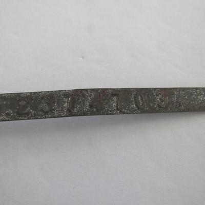 Vintage Chicago and Northwestern RailRoad Metal Tag