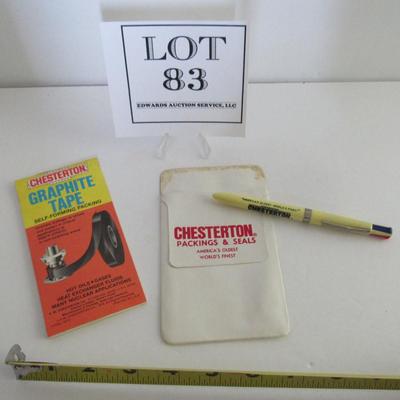 Vintage Advertising Lot for Chesterton Packing and Sales