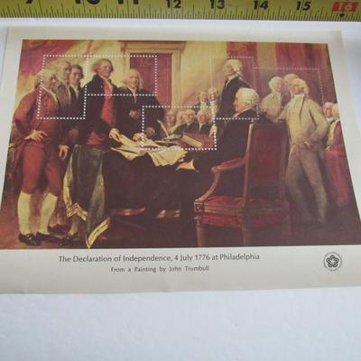 Older Unused Uncut Sheets of Stamps: 13 Cent and 18 Cent