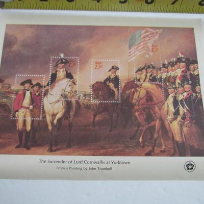 Older Unused Uncut Sheets of Stamps: 13 Cent and 18 Cent