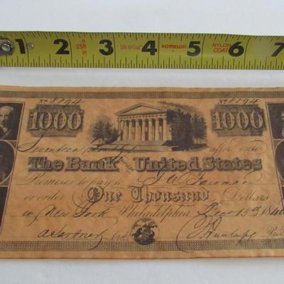 LOT88:  Vintage 1940s WWII Japanese Ten Pesos Bill, and Repro  Bank Note